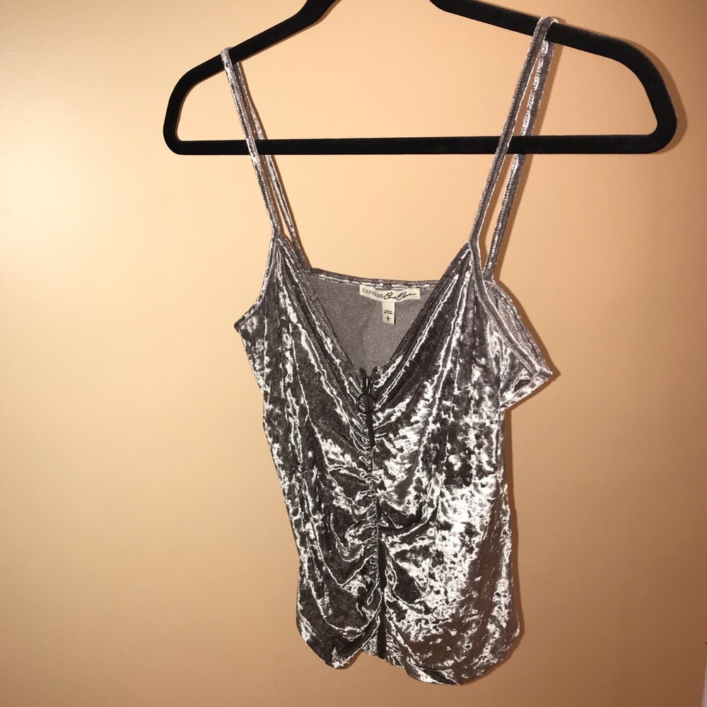 Express velvet top